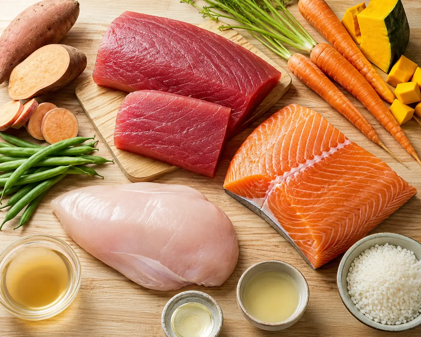 WE USE ONLY THE BEST CUTS IN OUR TREATS AND FOODS